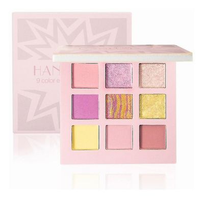Eyeshadow 9 farger alle matt rosa shimmer øyenskygge palett øye primer
