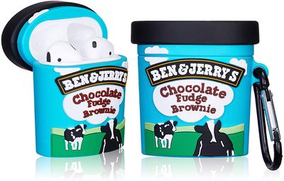 AIR Soft Protective Cartoon Sag for Airpod 2 / 1 (Cow Icecream)