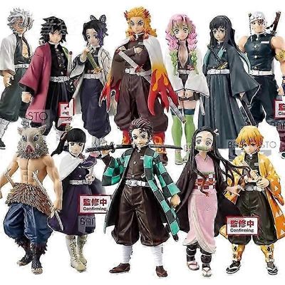 GaiBoSi Demon Slayer Anime Figuuri Malli Blind Box PVC Materiaali Monimerkkinen Figuurimalli Yllätyslaatikko Iso koko