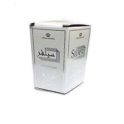 AL-REHAB Pakkaus 6 kpl Musk Perfume Al Rehab Silver 6ml 100% öljyä