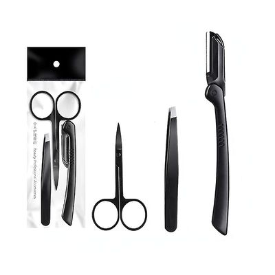 Øjenbryn Trimmer Sæt Øjenbryn Razor Øjenbryn Pincet Clipper Eye Pande Shaper Saks Kvinder Face Razor Makeup Tools