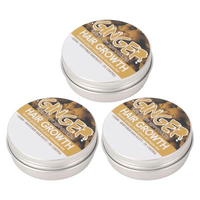 3kpl inkiväärishampoopala hiusten kasvuun puhdas kosteuttava ravitseva juurien tasapainoöljy