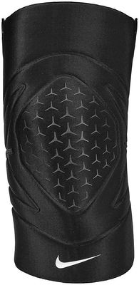 Nike Pro Lukket Patella Kne erme 30 Svart/hvitt Small