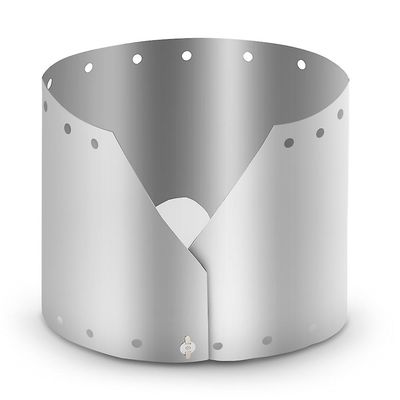 Udendørs camping komfur Vindskærm Udendørs gaskomfur Vindtæt titanium forrude Camping komfur Vindskærm Plade Height 19cm
