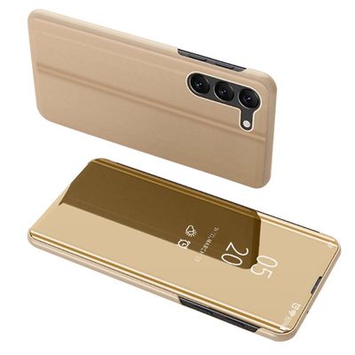 SKALO Samsung S24+ kirkas peilikotelo - kulta