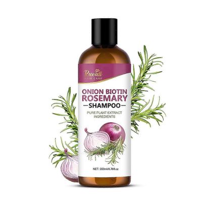 Sipuli ja rosmariini hiusten kasvushampoo, biotiinilla täytetty shampoo hiustenlähtöön ja oheneviin hiuksiin - edistää terveempiä, paksumpia ja vah...