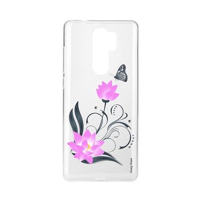 Crazy Kase Skrog til Xiaomi Redmi 9 Blød lotusblomst og sommerfugl
