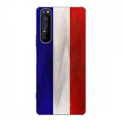Crazy Kase Hull Til Sony Xperia 1 Ii i silikone fleksibel 1 Mm, fransk flag