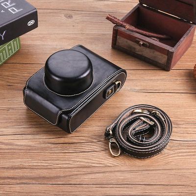 Camera bag Universal fuji skinn xe4 x100v x30 skinnveske x100f d-lux7 lx 100 m2 kamera bag Svart xe4 27mm maskinsett