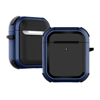 Linkrunning AirPods etui cover til AirPod 2 &; 1, robust fuld krop beskyttende rustning taske Kompatibel Air Pods trådløs opladning taske med nøgle...