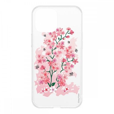 Crazy Kase Sag til IPhone 12 Pro (6,1) Bløde Kirsebærblomster