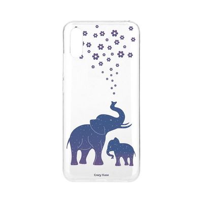 Crazy Kase Hull For Xiaomi Redmi 9a Soft Blå Elefant