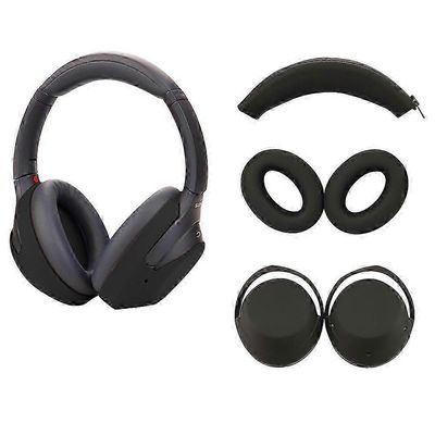 Sony WH-1000XM3 WH-1000XM4 silikonikotelosarja, jossa on pääpannan suojus, kuulokkeiden suojatyynyt Monivärinen Black