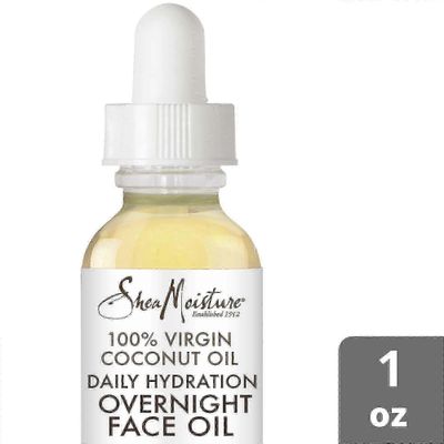 Shea Moisture Sheamoisture daglig hydrering over natten ansiktsolje 100% jomfru kokosnøttolje, 1 oz