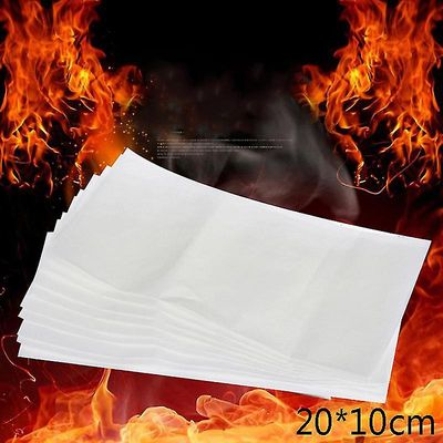 10kpl 20 * 25cm Fire Paper Flash Flame Paper Fire Paper Magic Props Vaikutus Shokki Valkoinen 10 pc