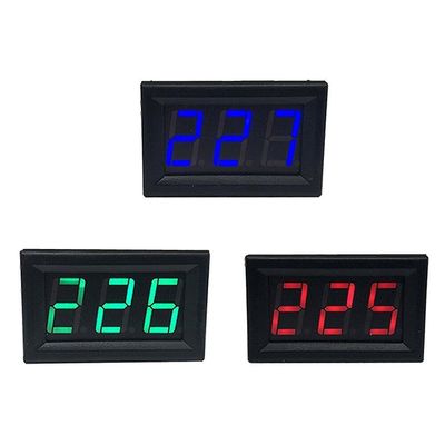 Ac 70-500v 0,56 "førte digital voltmeter spænding meter volt instrument værktøj 2 ledninger rød grøn blå skærm 110v 220v diy 0,56 tommer
