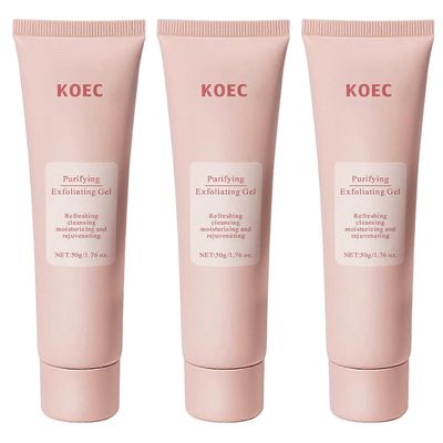 Puhdistavat entsyymit Kuoriva geeli Kuoriva kasvojen kuorinta Kasvojen kuorinta-aineet Kuolleen ihon poistoaine naisille KOEC 3pcs