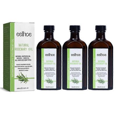 1-3kpl eteerinen EELHOE Rosmariinin eteerinen öljy hiustenhoitoon, pörröisyyttä, pitkäkestoinen, pehmeä pysyvyys, korjaus 100ml 3 kpl