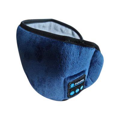 Fruushop Bluetooth hvilemodus Bluetooth øyemaske snakker på telefonen musikk søvn øyemaske Blå