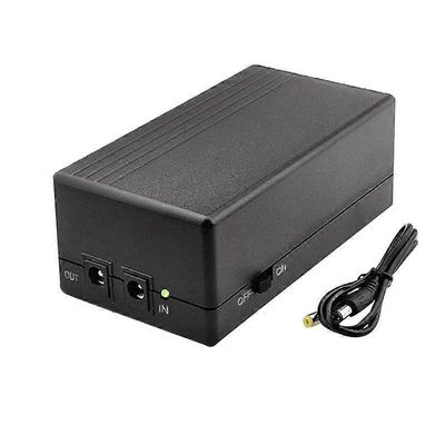 12V 2A keskeytymätön virtalähde mini UPS 12000MAh akun varmuuskopiointi CCTV- ja WiFi-reitittimen hätätilanteeseen Musta