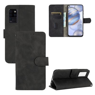 Etui til Oukitel C21 Cover Premium Læder med kortholder Flip Folio Magnetisk Etui Coque - Sort