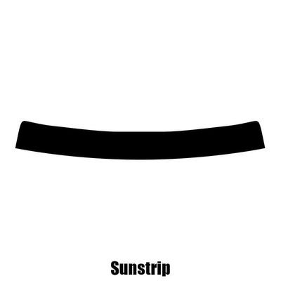 Window-Tint Sun Strip til Dodge Nitro 5-dørs - 2007 og nyere pre-cut sunstrip 5% limo sort