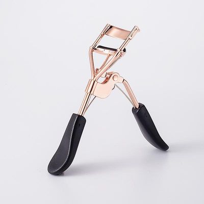 Rose Gold Øjenvipper Curler Øjenvipper Warping Mini Shaping Portable Eye Makeup Tool for begyndere Rose gyldne and palme håndtag