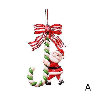 År Xmas Candy Cane Harpiks Dekorasjon Fest Barn Gave Juletre Ornamenter