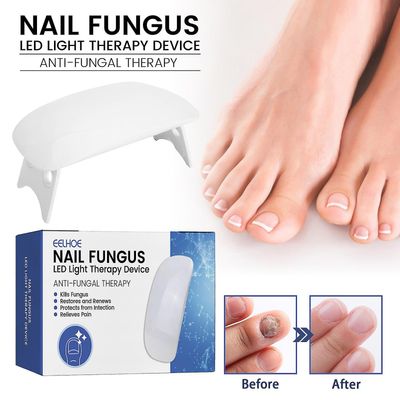 Nail Led Light Therapy-enhet, spiker reparasjonsinstrument for å forhindre ødelagte negler og råtne negler Hvit