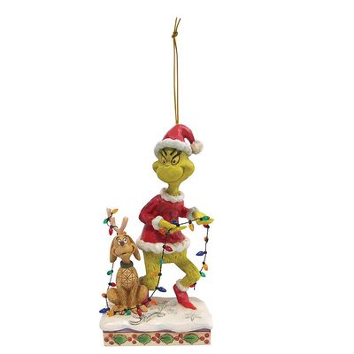 Sevenday God Jul Grinchdekorationen Xmas Träd Hängande Hänge Tecknad film Docka Hem Bilprydnad C