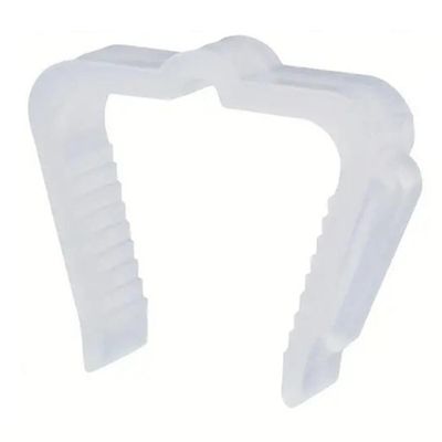 50 kpl jouluvalokoukkuja, 1 5/8 tuuman koristelevyjä, klipsejä, säänkestävää muovia, ulkokäyttöön Valkoinen