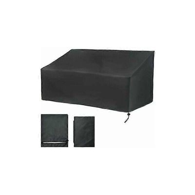 2-paikkainen puutarhapenkin kansi ulkoterassi penkin kansi pölytiivis UV-kestävä vedenpitävä tuulenpitävä Oxford-kangassohvan suoja (134x66x89cm)