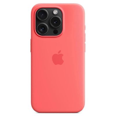 IPhone 15 Pro Max -kotelolle silikonimagneettinen puhelimen kansi, joka on yhteensopiva MagSafe-Orangen kanssa Punainen