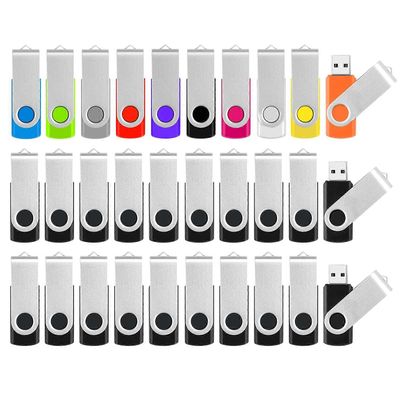 Irtotavarana toimitettavat muistitikut - 8 Gt:n USB-muistitikut, 10 kpl värillisiä, 2 Gt:n USB-muistitikut, 20 kpl musta