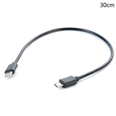 Unbrand Type C USB-C til mikro USB-kabel Micro B USB Type C-kabel mannlig til mannlig datakabel 30CM