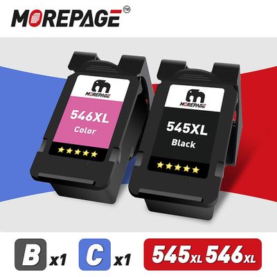 Swees MorePage-kompatibel 545 545XL 546XL blekkpatronerstatning for Canon PG545 XL CL546 for Pixma MG2500 MG2540 MG2940 MG2950 2 stk.