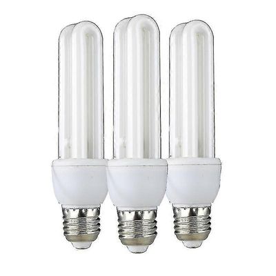 E27 ultravioletti UV-valo putki polttimo desinfiointi sterilointi lamppu punkit valot bakteereja tappava lamppu polttimo led-valo 3kpl 2U-9W