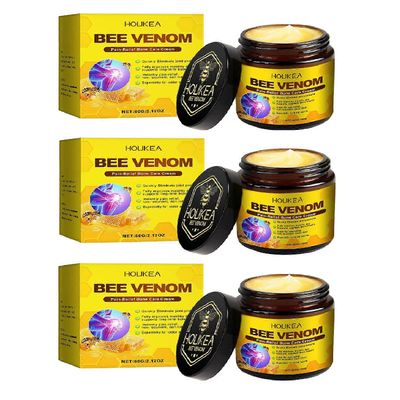 3kpl mehiläismyrkkyluun parantava voide, mehiläismyrkkynivelterapia kivunlievittävä hierontageeli selälle, kaulalle, käsille, polville, lannerangalle
