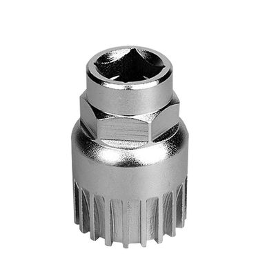 Cykel bundbeslag Mtb Bike Crank Extractor Remover Bundbeslag Reparation Tool 20 Tænder Fit Tænder Diagnostisk værktøj Reparation Sølv