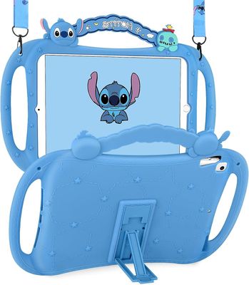 Heytea Kotelo iPadille 9./8./7. sukupolvi 10,2 tuuman Kawaii Söpö sarjakuvahahmo 3D-muotoilu Pehmeät kannet tytöille Pojat Tyttömäiset teinit Viile...