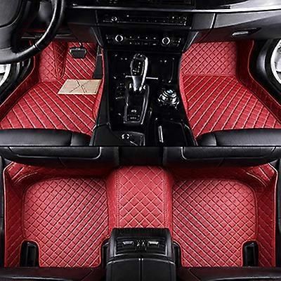 Mukautetut auton lattiamatot Dodge Chargerille 2007-2021 vuotta Sisätilojen yksityiskohdat Autotarvikkeet Matto red