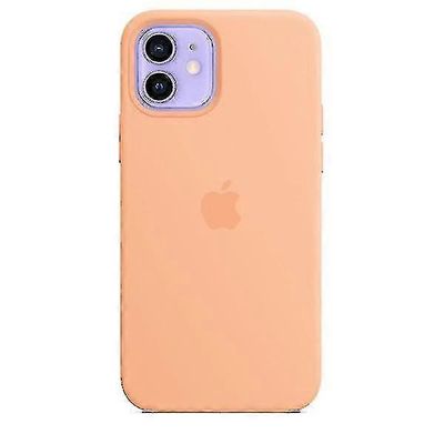 Silikonikotelo Magsafella iPhone 12: lle ja 12 Prolle Cantaloupe