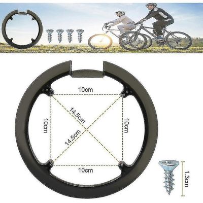 Pyörän ketjusuoja, pyörän ketjun kansi 4 ruuvilla Muovinen pyörän kampisuoja Mtb ketjunsuoja Kammen suojan kansi 42T ja 44T pyörälle YSL