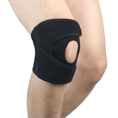 1Pcs sport knæ puder sports sikkerhed knæbeskytter kører basketball tandbøjle mænd udendørs fitness knæ ærme gear