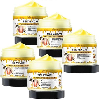 Bee-Venom kipua lievittävä luuvoide, hellävarainen kipua lievittävä hierontavoide lannerangalle ja polvelle 5pcs