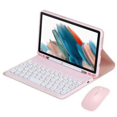 Näppäimistökotelo Samsung Galaxy Tab A9 Plus 11 tuuman 2023, irrotettava langaton näppäimistön suojakansi, vaaleanpunainen