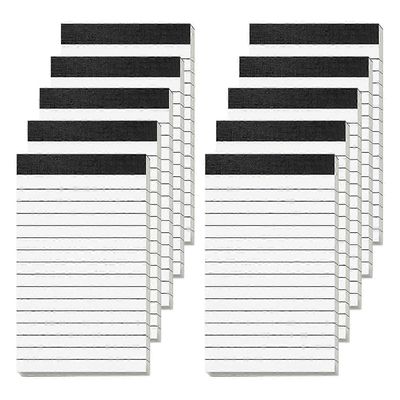 10 pakkausta pieniä muistilehtiöitä 3x5 vuorattua kirjoitusalustaa, joissa on 30 arkkia muistilehtiötä kohti Kotitoimisto, koulu, käytännöllinen la...