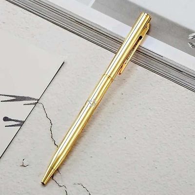 Bricks Masons Gratis gravering af metal frimurerisk kuglepen - (flere farver / bilag) Golden