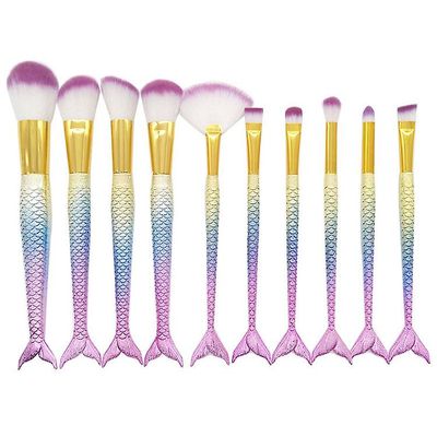 Flerfarvede havfrue makeup pensler 3