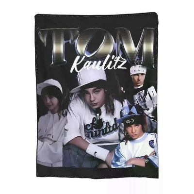 Kerota Kodikas Tokio Hotel Tom Kaulitz Peitto Tarvikkeet Huone Koristeellinen Rock Music Band Throw Peitot Super Soft Fleece ulkona 125x100cm